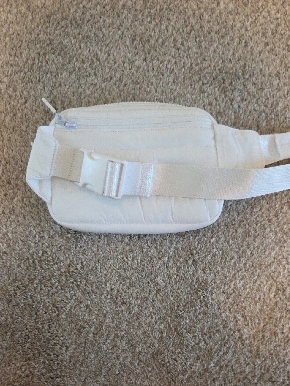 lululemon athletica Quilted White Cosmetic Pouch